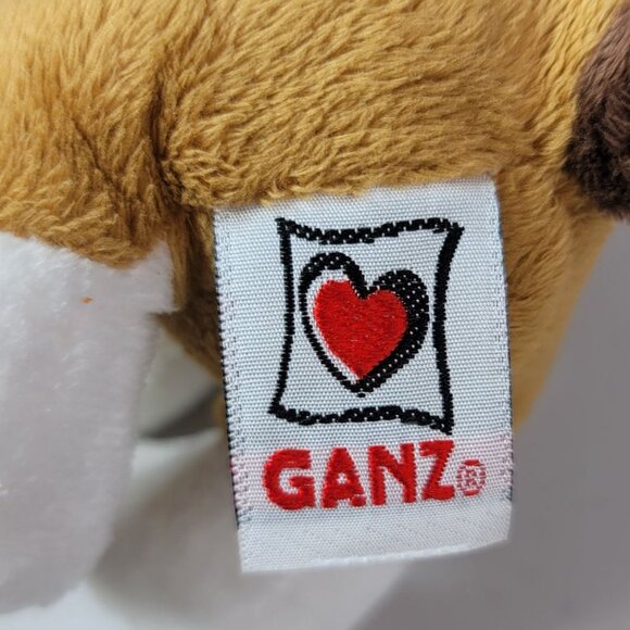 2/$15 Webkinz Bulldog Plush Brown Stuffed Animal Ganz No Code Puppy Beans HM126 - Picture 8 of 9